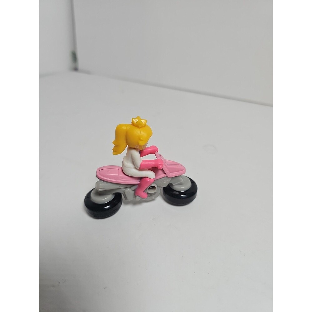 Princess Peach Figure Super Mario Kart Movie Nintendo Bike Racer McDonalds Toy